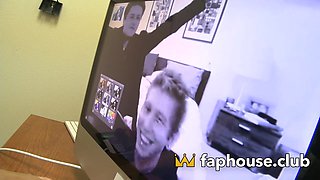 Hot Latina gets ravaged and facialized by two dudes