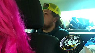 Petite amateur redheaded teen pisses and sucks cock