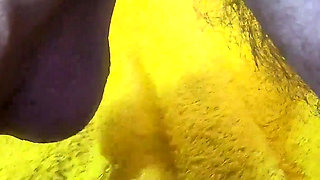 Ebony Pussy Dripping Cum with Big White Cock