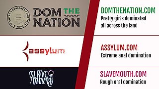 Waxed anal teen sub is ass banged