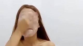 Sexy pinay with petite body, taking shower