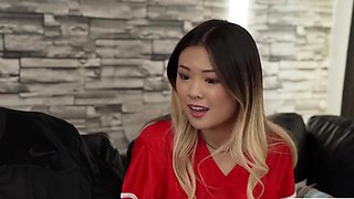 Lulu Chu And Aila Donovan Enjoy Sex In Family Foursome