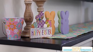 Jesse Pony's Devious Easter Breeding plan: Rion King & Joshua Lewis join in for rough sex, cumshots, and MILF fantasy