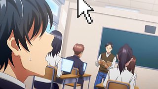Her Big Tits Bounce Wildly as Long-Haired Anime Babe Endlessly Clicks the Mouse Cursor Over and Over in Gen