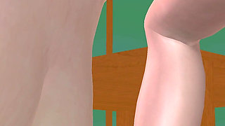 Animated 3D Lesbian Porn - Gorgeous Teen on Chair, Mature Woman Licking Her Pussy to Multiple Orgasms