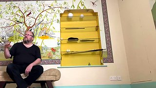 Hot amateur teen in a private show masturbating with a dildo