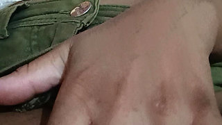 Girl caught in bed masturbating