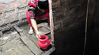 Desi Aunty Anal Fuck in Bathroom - Indian Mom Step Son Doggy Style HD