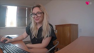 Anal Sex Secretary Needs Help With Her Work