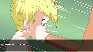 Super slutz tournament 2 - Roshi Fucking the fat ass of Erasa, Videl's friend from Dragon Ball Z