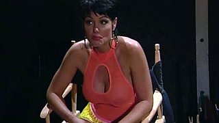 Hot brunette big boobs toying pink pussy