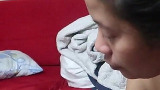 Indonesian Girl Open Her Mouth for Cumshot