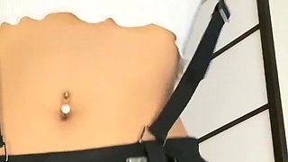 Busty brunette solo masturbation