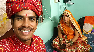 Indian Rajsthani New Merried Lovely Couple Selfi Romantic Outdoor By -Snapchat143