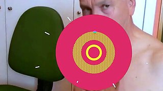 Old Man Receives Amateur's Cum Load