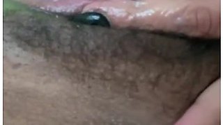 Latina Masturbating With A Thick Conchota