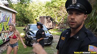 Carolina Sweets' Wild Outdoor Bondage in a Sneaky Escape