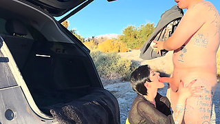 Outside Wildlife Fuck in Car Trunk