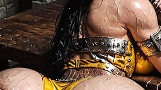 Mia Latina Teen Gets Cheeks Clapped Hard in AI Dungeon Part 3 - Big Ass Doggy & Squirting