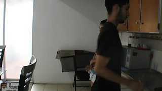 Step-Sibling Masturbation Encouragement: Vayolet Fox Assists Liam Oficial in Cum-Buttocks Part 1